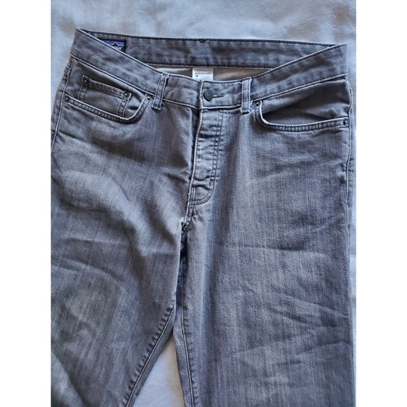 PATAGONIA Organic Cotton Regular Fit Button Fly Gray / Black Jeans 34 X 30 - Picture 5 of 13